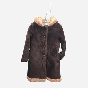 Women's true vintage "teddy bear coat" likely from 50s-60s size small‎